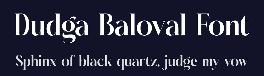 Dudga Baloval Font by timelesstype.co — Display Font — thumbnail 2