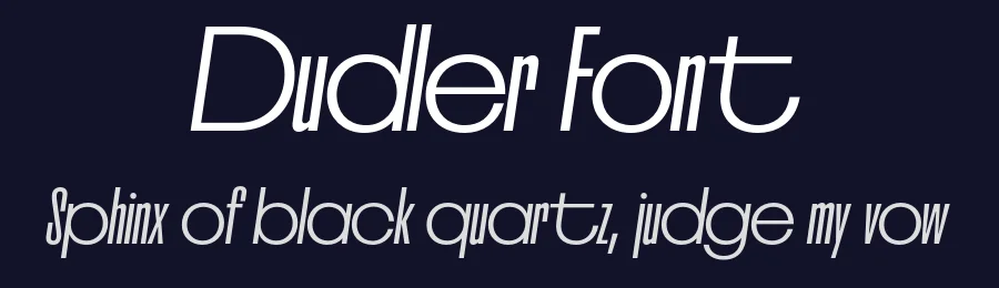 Dudler Font by Franziska Weitgruber — Sans Serif Font — thumbnail 2