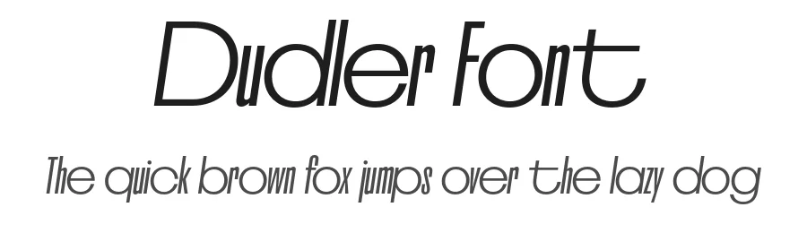 Dudler Font by Franziska Weitgruber β Sans Serif Font