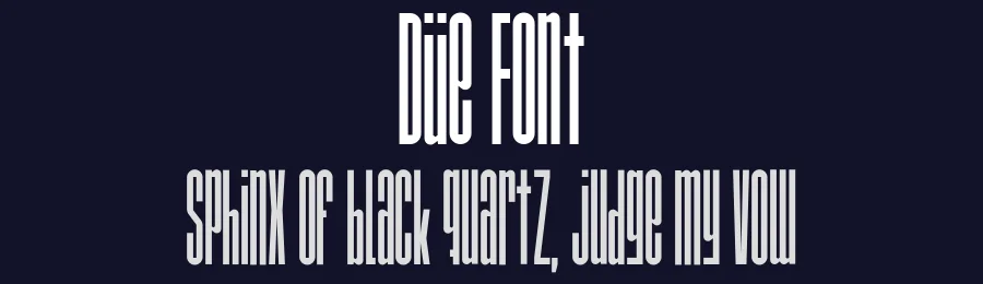 Düe Font by Johanne Lian Olsen — Sans Serif Font — thumbnail 2
