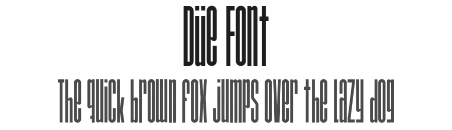 Dรผe Font by Johanne Lian Olsen โ Sans Serif Font