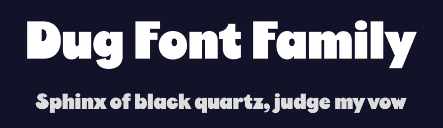 Dug Font Family by Mark Butchko — Display Font — thumbnail 2