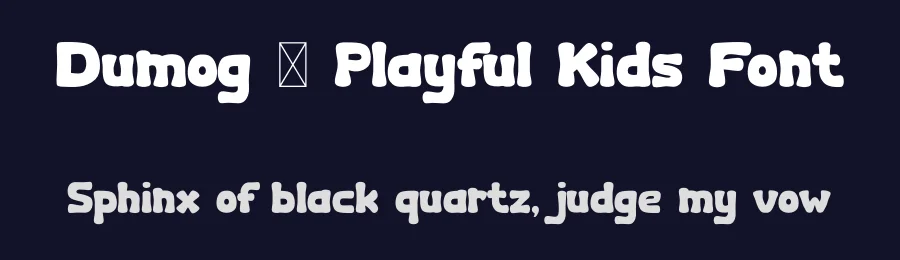 Dumog – Playful Kids Font by IDEBARENG — Display Font — thumbnail 2
