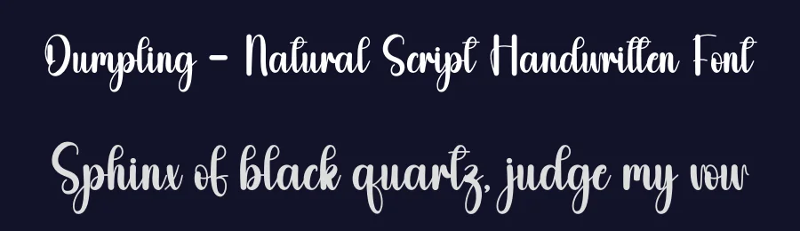 Dumpling – Natural Script Handwritten Font by andikastudio — Script Handwritten Font — thumbnail 2