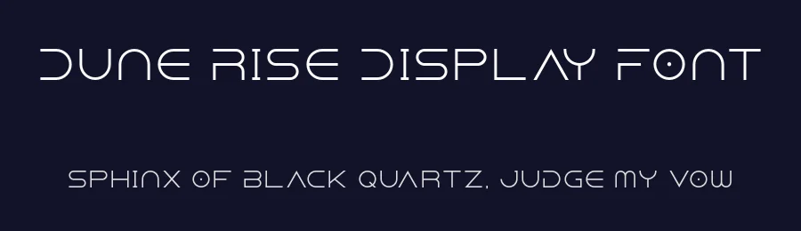 Dune Rise Display Font by Jesta Designs — Display Font — thumbnail 2