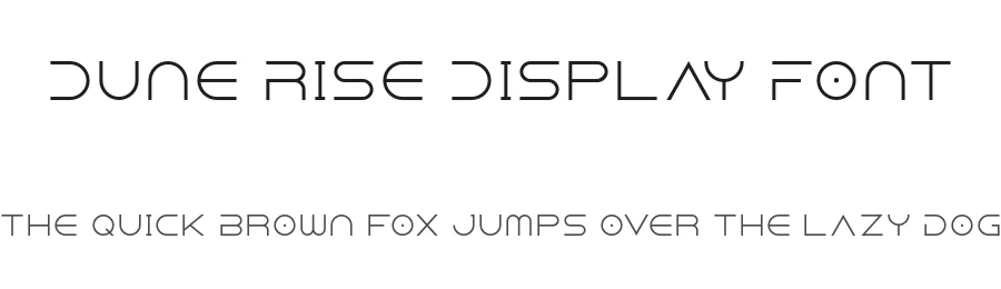 Dune Rise Display Font by Jesta Designs — Display Font
