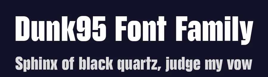 Dunk95 Font Family by Stundra — Sans Serif Font — thumbnail 2