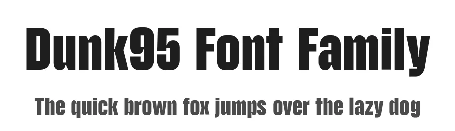 Dunk95 Font Family by Stundra — Sans Serif Font