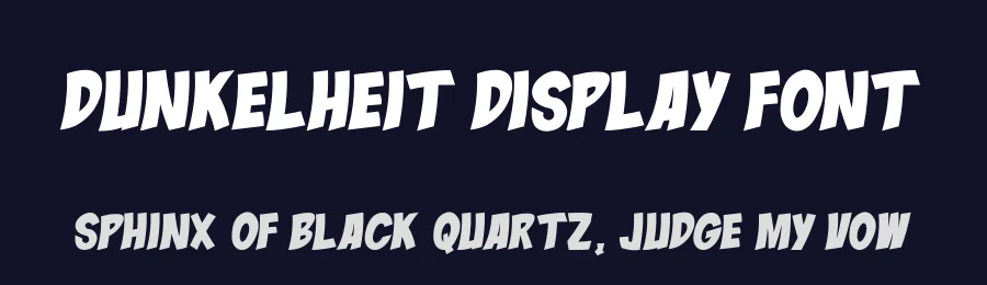 Dunkelheit Display Font by Display Studio — Display Font — thumbnail 2