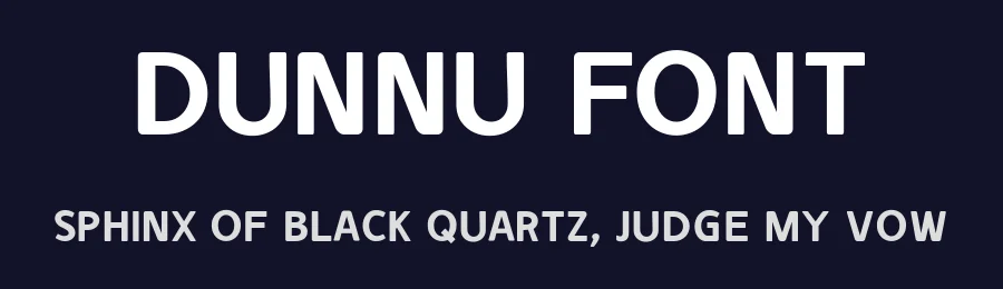 Dunnu Font by unblast — Sans Serif Font — thumbnail 2