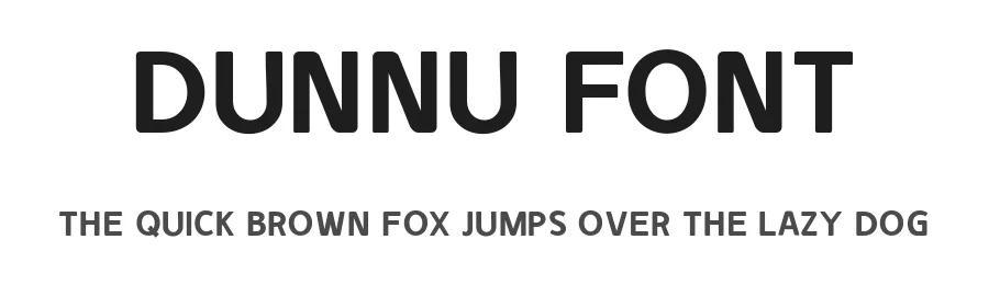 Dunnu Font by unblast — Sans Serif Font