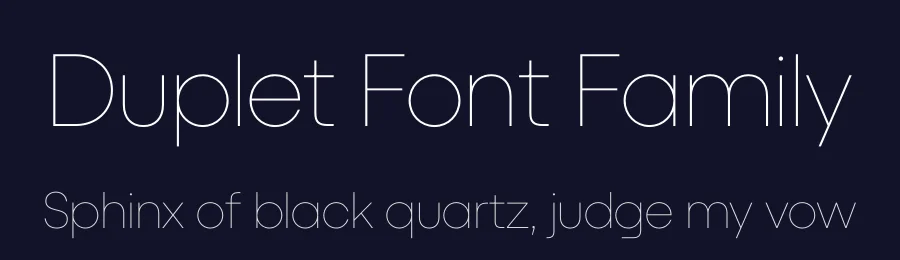 Duplet Font Family by Indian Type Foundry — Sans Serif Font — thumbnail 2