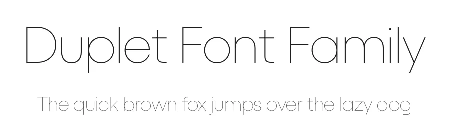 Duplet Font Family by Indian Type Foundry — Sans Serif Font