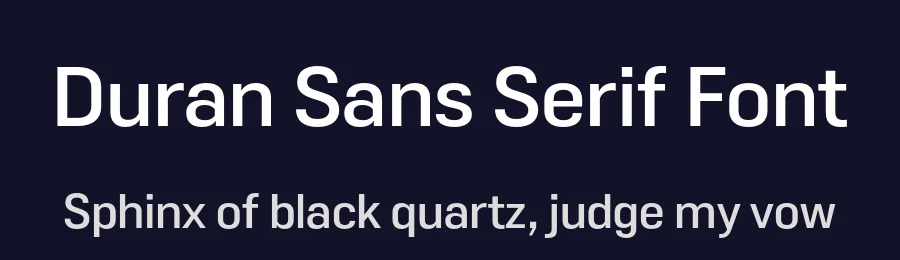Duran Sans Serif Font by The Northern Block — Sans Serif Font — thumbnail 2