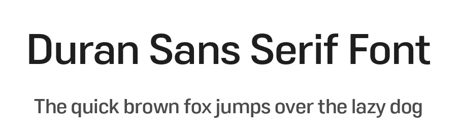 Duran Sans Serif Font by The Northern Block — Sans Serif Font