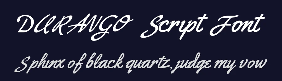 DURANGO Script Font by johndesign540 — Script Handwritten Font — thumbnail 2