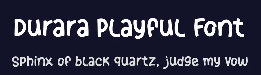 Durara Playful Font by Denustudios — Decorative Font — thumbnail 2