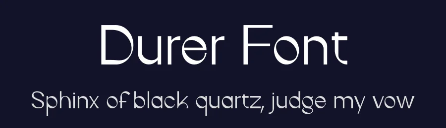 Durer Font by iframe design studio — Decorative Font — thumbnail 2