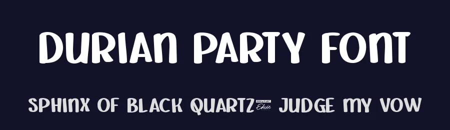 Durian Party Font by edricstudio — Display Font — thumbnail 2