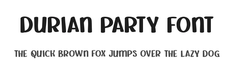 Durian Party Font by edricstudio — Display Font