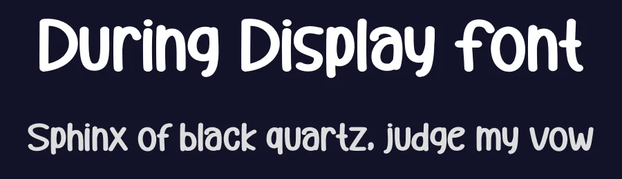 During Display Font by andikastudio — Display Font — thumbnail 2