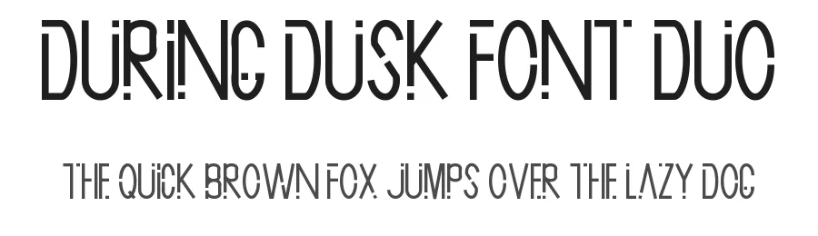 During Dusk Font Duo by edricstudio — Script Handwritten Font