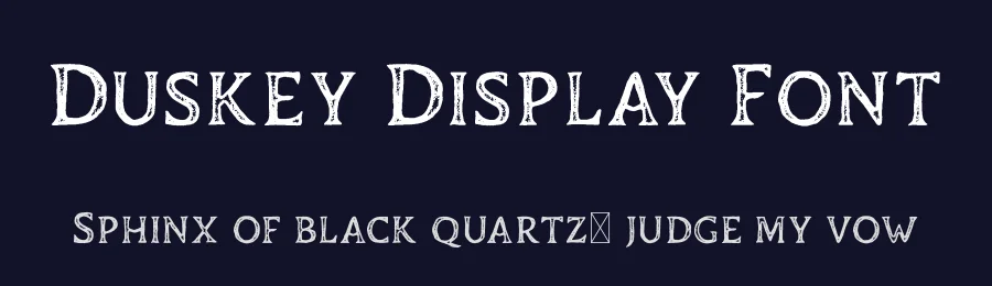 Duskey Display Font by craftsupplyco — Display Font — thumbnail 2