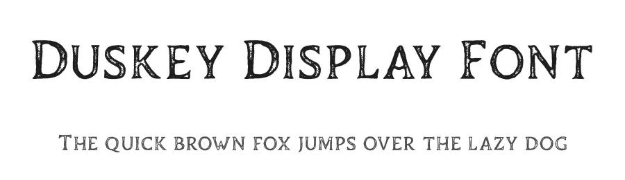Duskey Display Font by craftsupplyco — Display Font