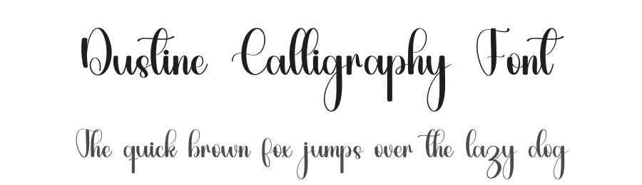 Dustine Calligraphy Font by inermediaSTUDIO — Script Handwritten Font