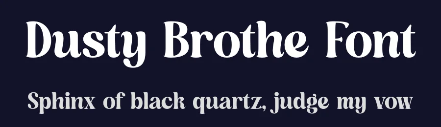 Dusty Brothe Font by timelesstype.co — Display Font — thumbnail 2