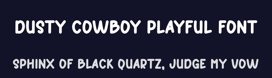 Dusty Cowboy Playful Font by freshtypeink — Display Font — thumbnail 2