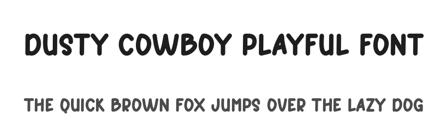 Dusty Cowboy Playful Font by freshtypeink — Display Font