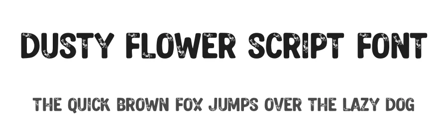 Dusty Flower Script Font by freshtypeink — Display Font