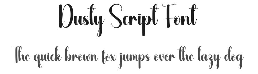 Dusty Script Font by andikastudio — Script Handwritten Font