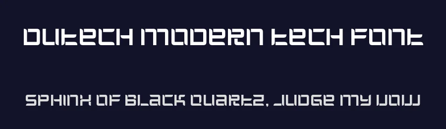 Dutech Modern Tech Font by MasyafiStudio — Display Font — thumbnail 2