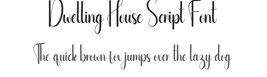 Dwelling House Script Font by creativeletter — Script Handwritten Font