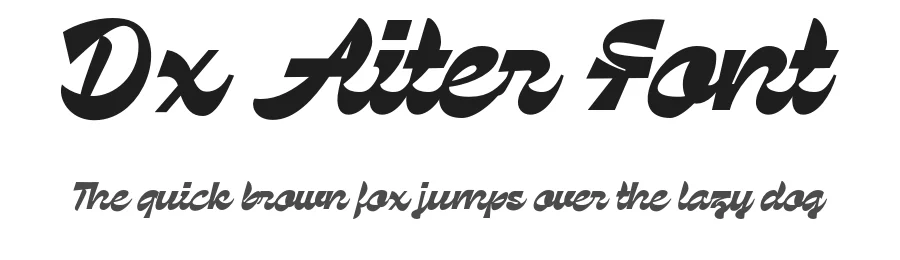 Dx Aiter Font by Dirtyline Studio — Script Handwritten Font