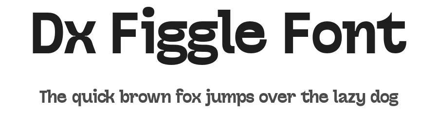 Dx Figgle Font by Dirtyline Studio — Sans Serif Font