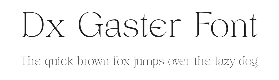 Dx Gaster Font by Hendra Dirtyline โ Serif Font