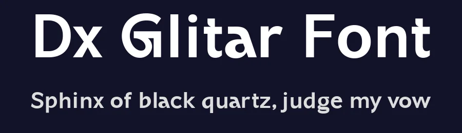Dx Glitar Font by Dirtyline Studio — Sans Serif Font — thumbnail 2