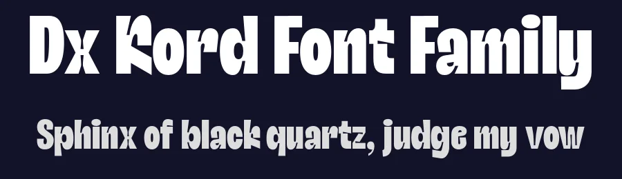 Dx Kord Font Family by Dirtyline Studio — Sans Serif Font — thumbnail 2