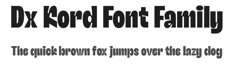 Dx Kord Font Family by Dirtyline Studio β Sans Serif Font