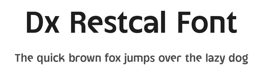 Dx Restcal Font by Dirtyline Studio β Sans Serif Font