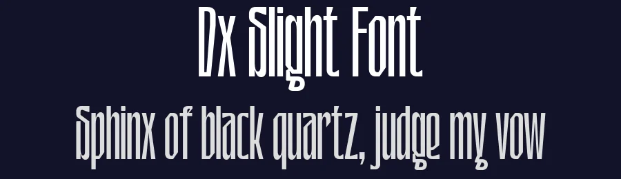 Dx Slight Font by Dirtyline Studio — Display Font — thumbnail 2