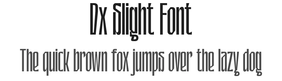Dx Slight Font by Dirtyline Studio — Display Font