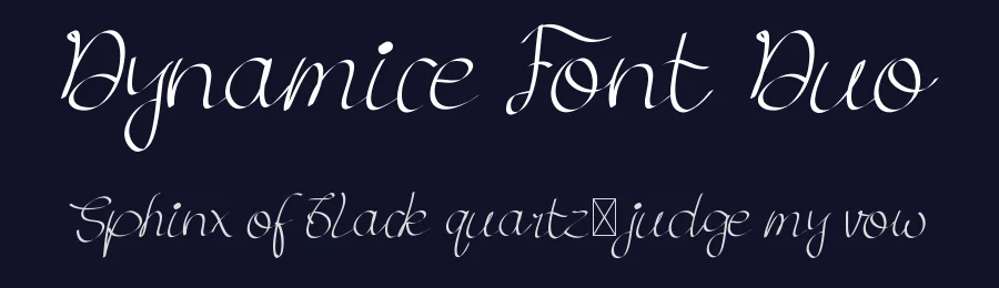 Dynamice Font Duo by edricstudio — Script Handwritten Font — thumbnail 2