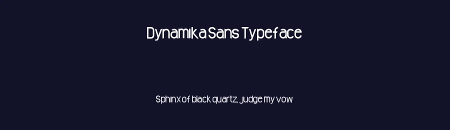 Dynamika Sans Typeface by Armando Nhabanga — Sans Serif Font — thumbnail 2