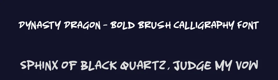 Dynasty Dragon – Bold Brush Calligraphy Font by stylishtype.co — Script Handwritten Font — thumbnail 2