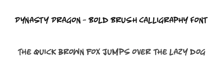Dynasty Dragon – Bold Brush Calligraphy Font by stylishtype.co — Script Handwritten Font