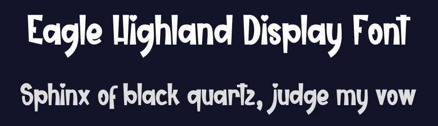 Eagle Highland Display Font by creativeletter — Display Font — thumbnail 2